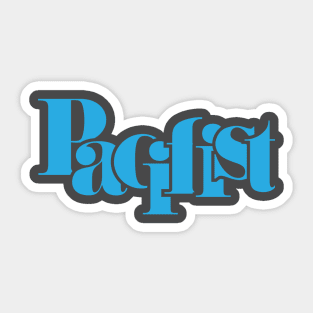 Pacifist blue Sticker